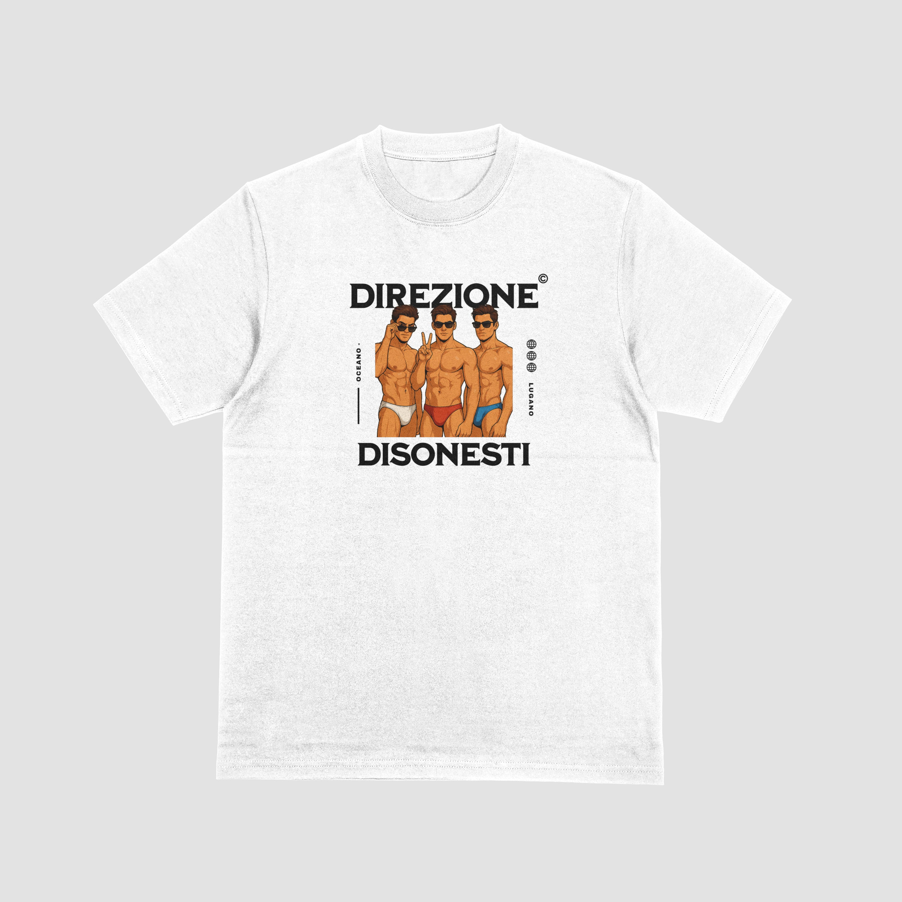 Direzione Disonesti - T-shirt bianca