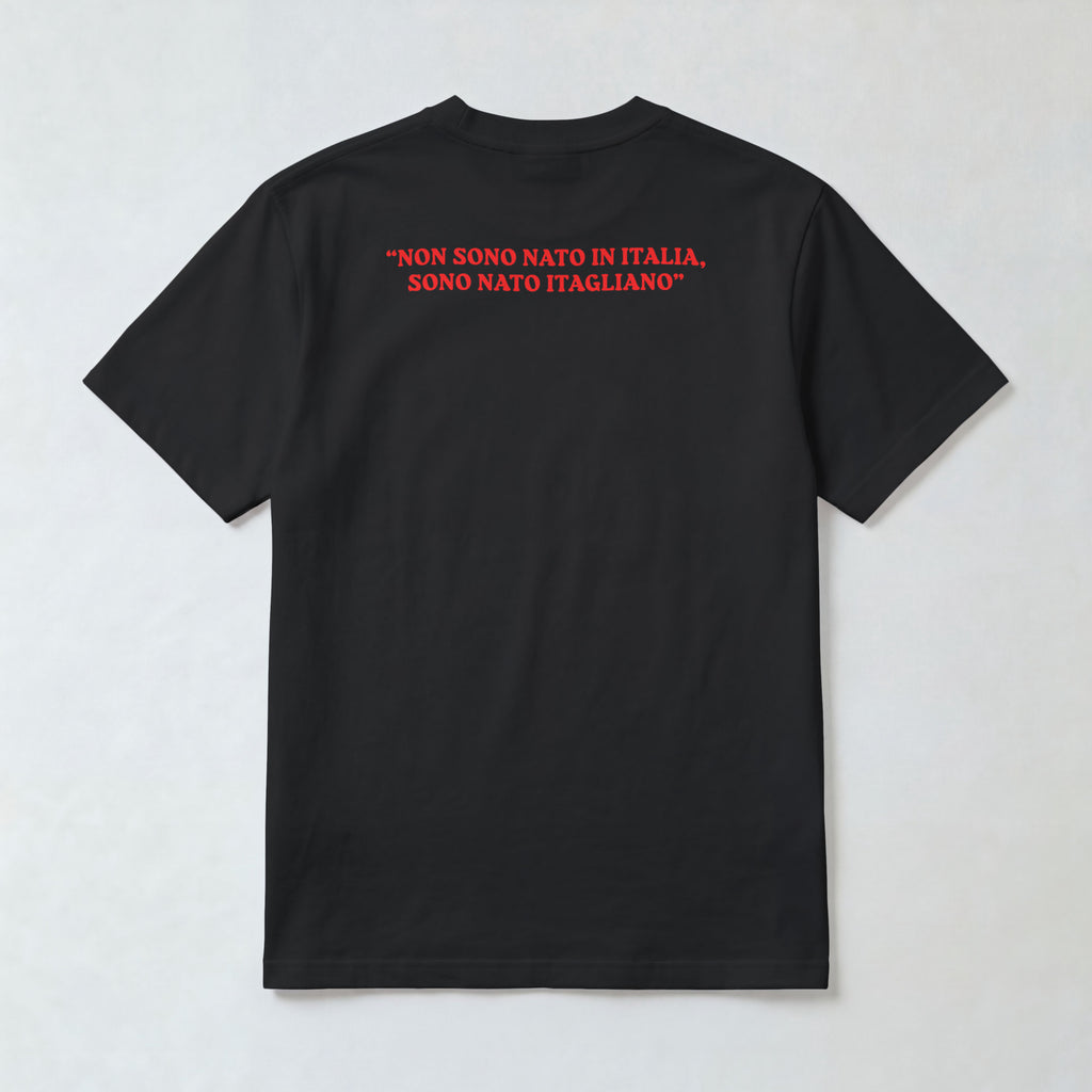 ITAGLIANO Slava030 t-shirt nera retro